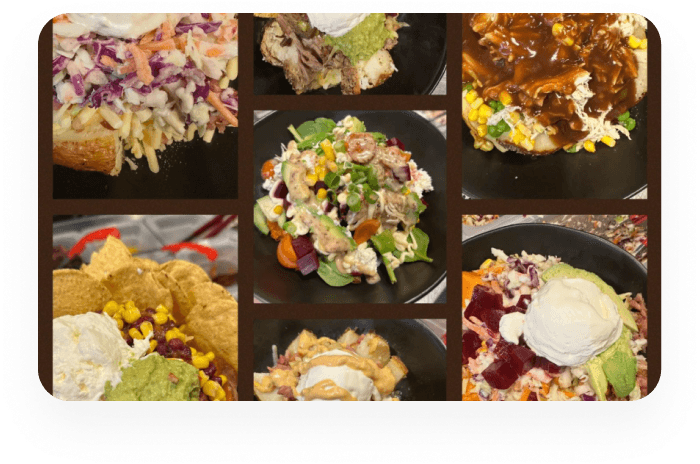 SpudCo loaded meals collage